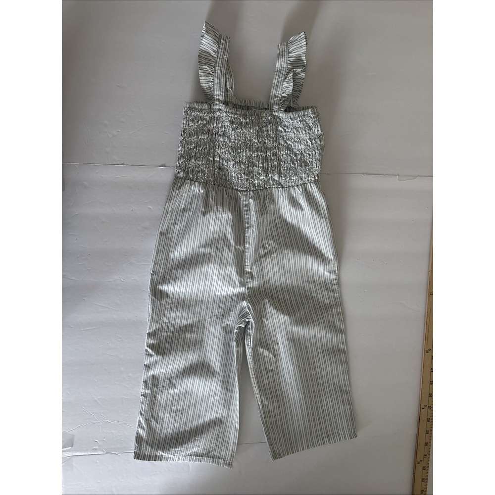 Cater's kids 4T Smocked Romper Full Length Shirred Bodice Blue